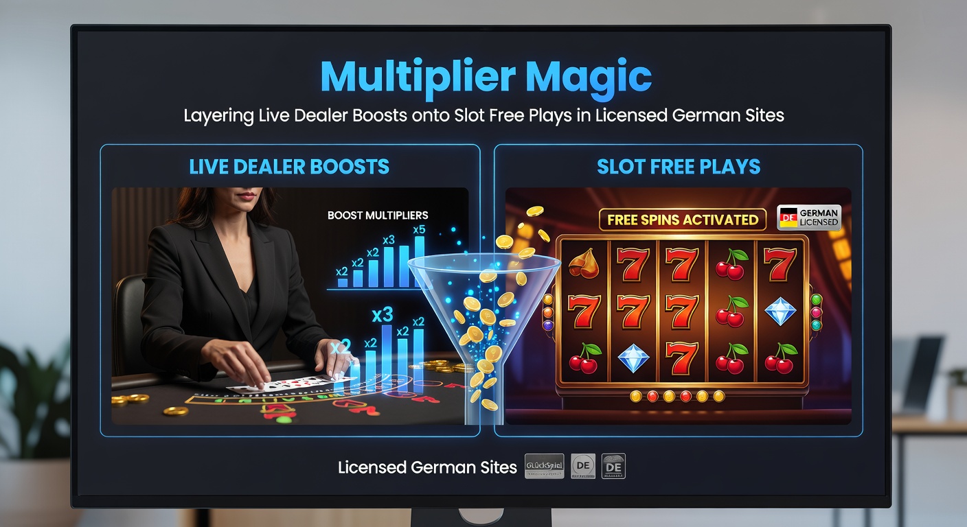 Beispiel für ein Layering-Interface in einem lizenzierten deutschen Casino, wo ein Live-Boost auf Slot-Free-Plays angewendet wird